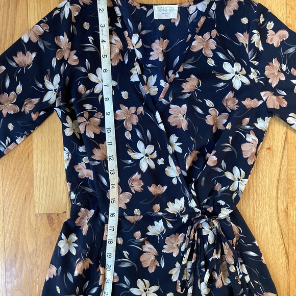 Sienna Sky Floral Wrap Top - Picture 1 of 4
